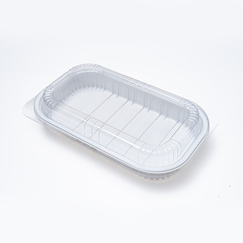 XGL-315 PP Base PET  white Anti Plastic Deli Tray With Clear Lid