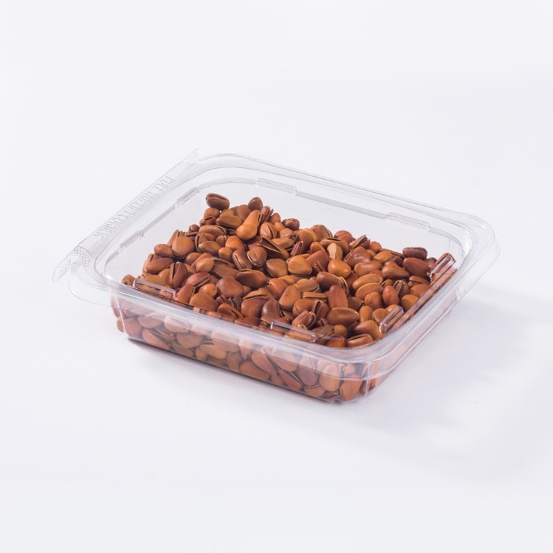 XGL-00140 PET Transparent Tamper-Evident Rectangular Fruit Clamshell