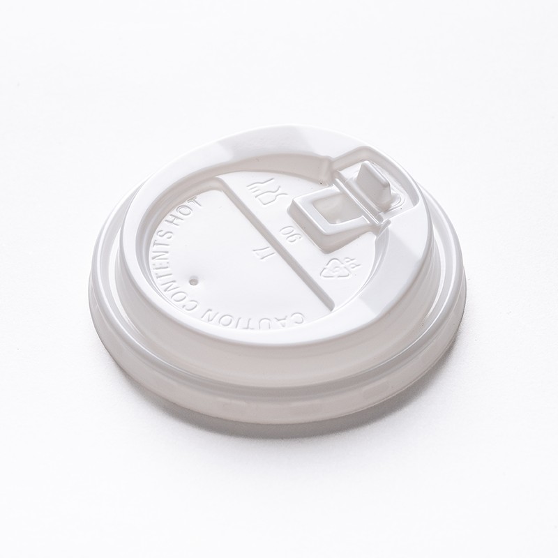 XGL-90 White PP Flip-Top Ventilation Beverage Cup Lid